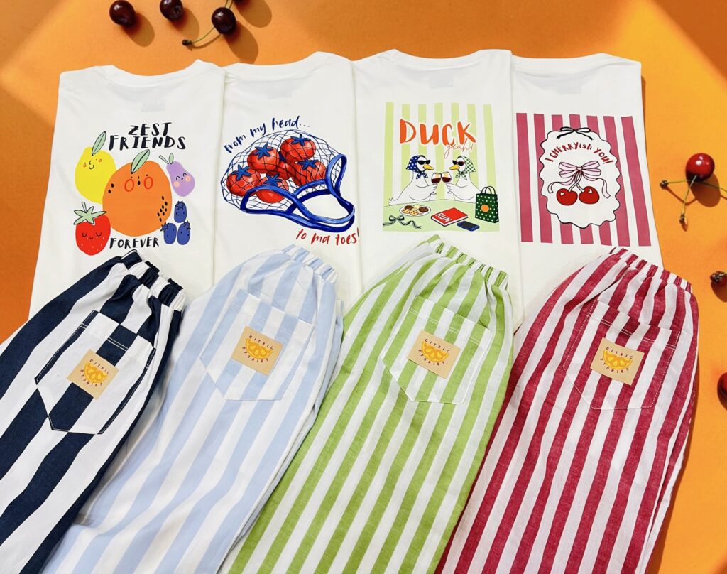 All four Citric Stories sets laid out